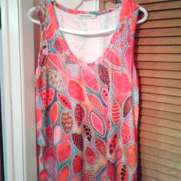 MISSLOOK Tops - 🆓️Add-on🆓️ Misslook Bright Colors Tank-top / Leaves Pattern